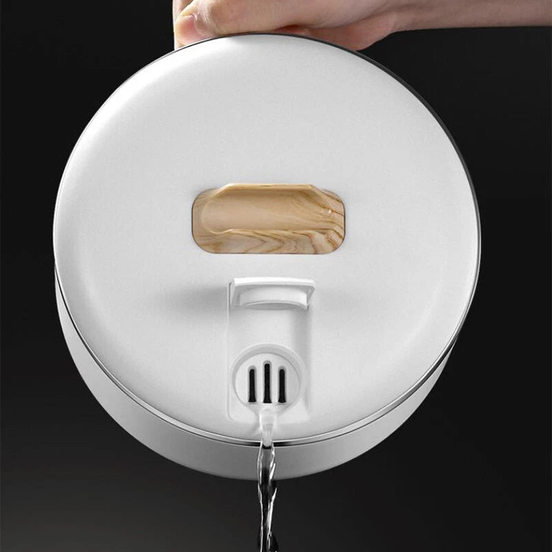 1.2L Instant Noodle Large Cereal Bowl Soup Mug Sealing Lid w/Phone Holder Handle