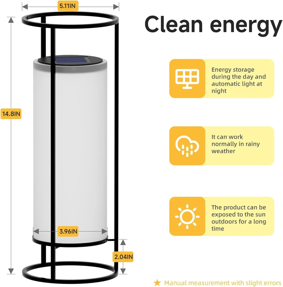 Cylinder Solar Light Lamp