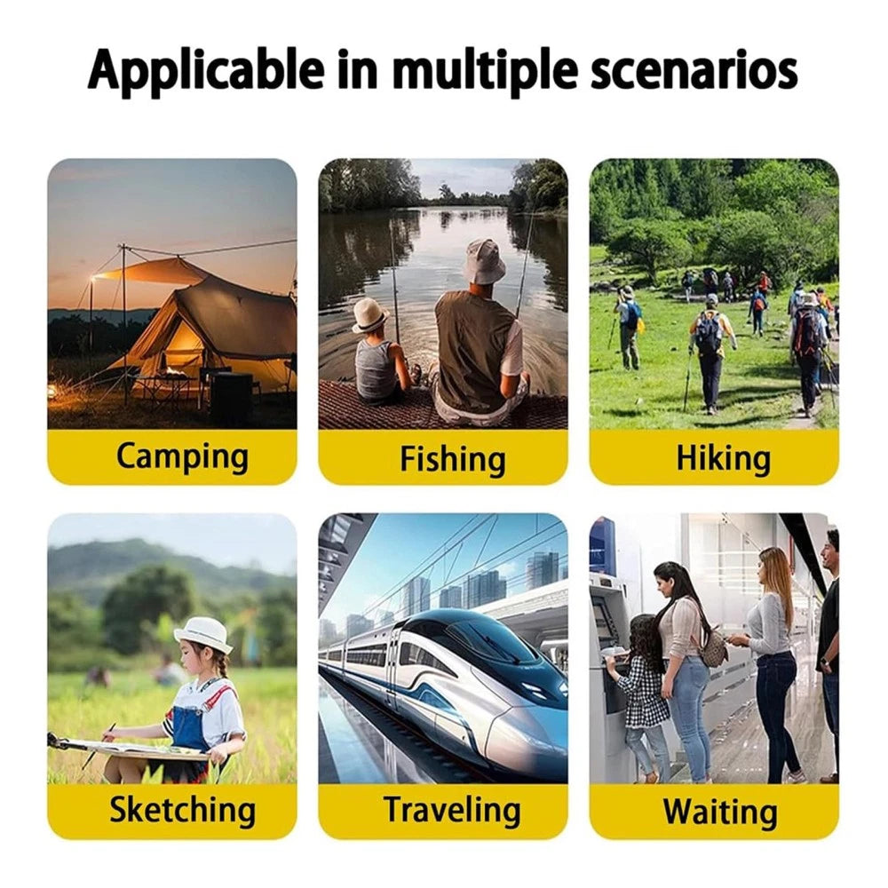 2-in-1 Foldable Backpack Stool