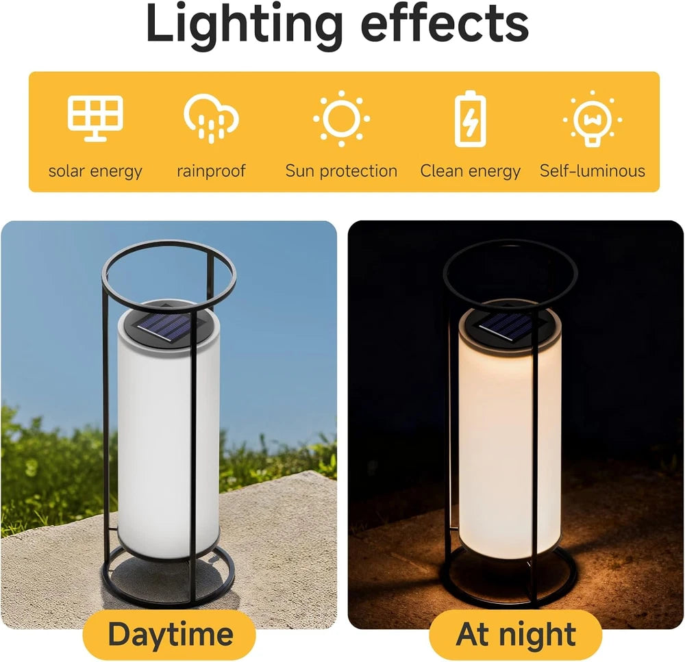 Cylinder Solar Light Lamp