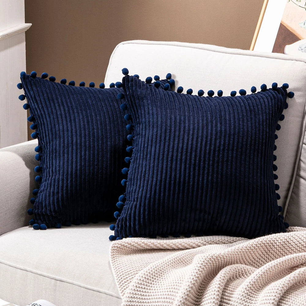 Pom Poms Ball Pillow Cover