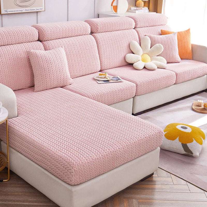 Fleece Jacquard Sofa Seat Covers