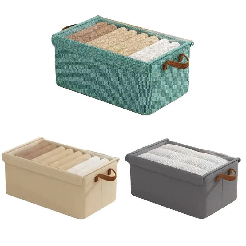 4-Pack Foldable Clothes Storage