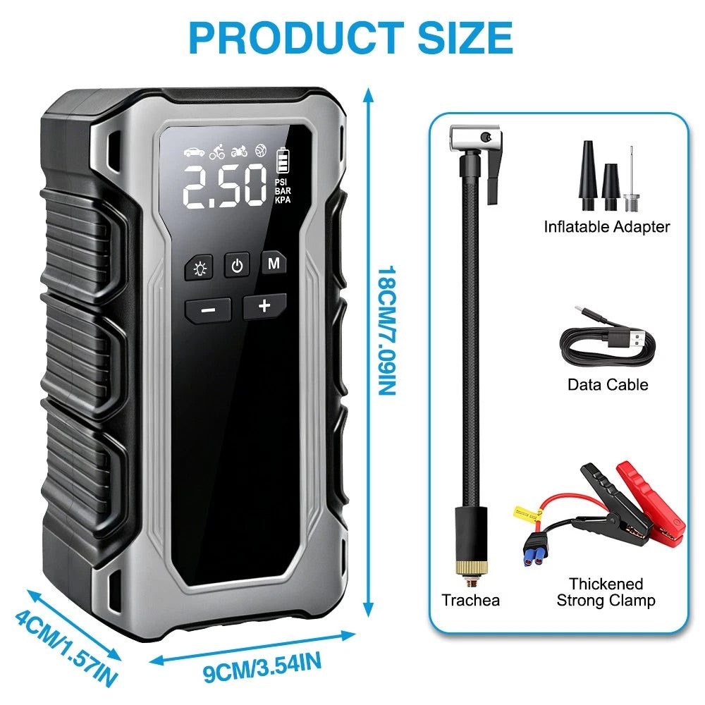 4-In-1 Jump-Starter & Tyre Inflator