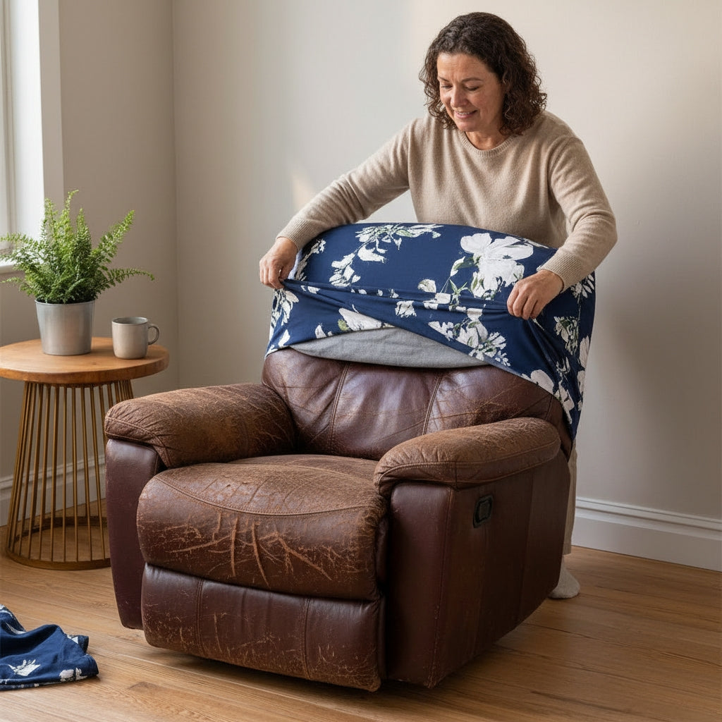 Blue Garden Recliner Covers