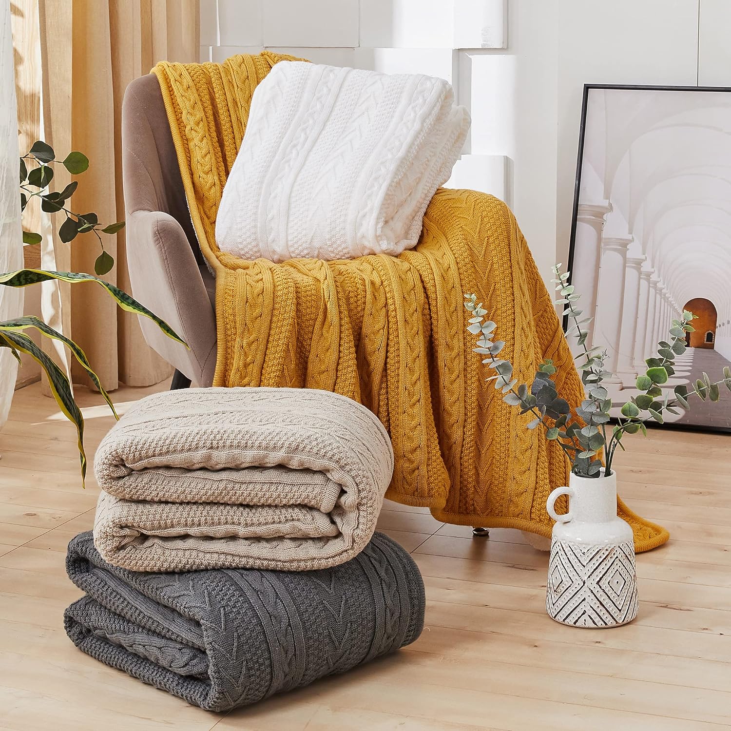 Reversible Throw Blanket