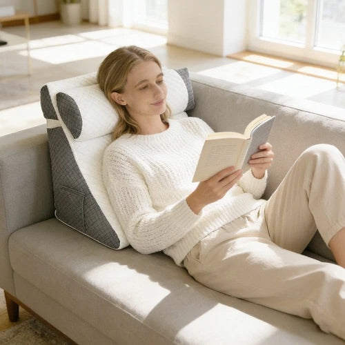 Bed Wedge Pillow - Wake Up Pain Free & Sleep Better